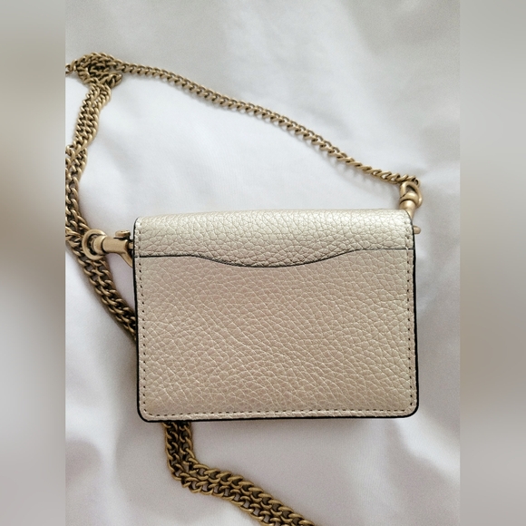 Coach Gold Crossbody Bag NWOT - Picture 5 of 16